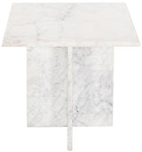 White Verona End Table from Meridian - Luna Furniture