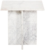 White Verona End Table from Meridian - Luna Furniture