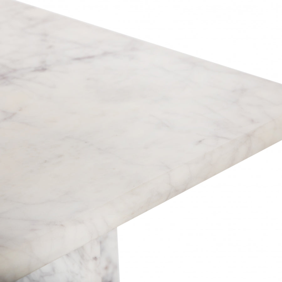 White Verona End Table from Meridian - Luna Furniture