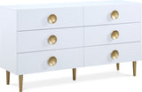 Zayne White Dresser from Meridian - Luna Furniture