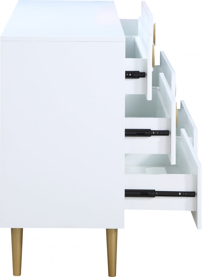 Zayne White Dresser from Meridian - Luna Furniture