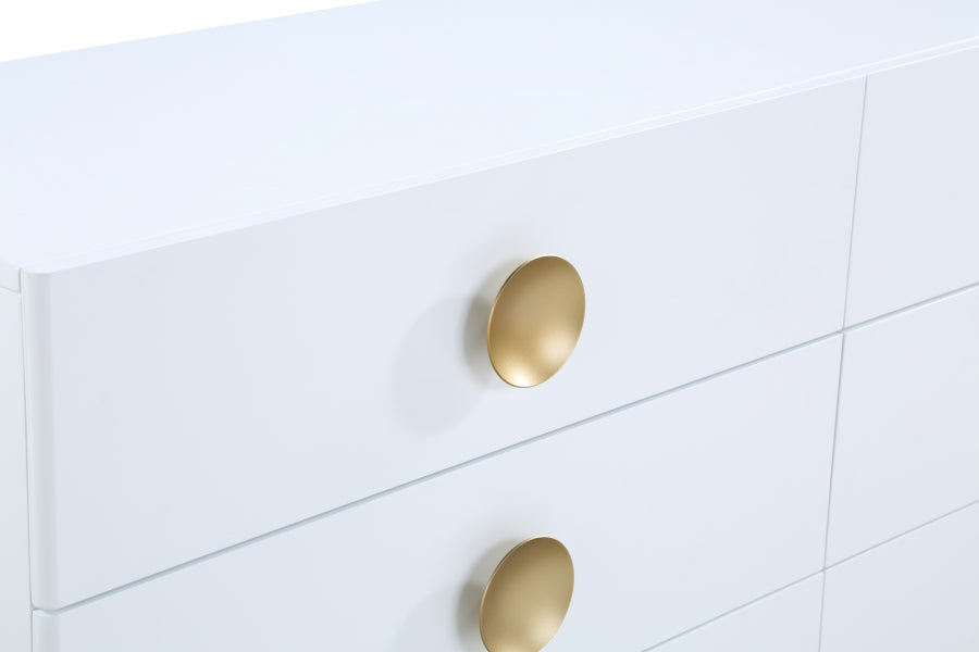 Zayne White Dresser from Meridian - Luna Furniture