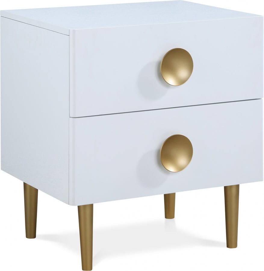 Zayne White Nightstand from Meridian - Luna Furniture