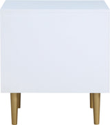 Zayne White Nightstand from Meridian - Luna Furniture