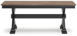 Wildenauer Brown/Black 50" Dining Bench - D634-00 - Luna Furniture