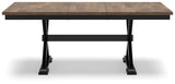 Wildenauer Brown/Black Dining Extension Table - D634-35 - Luna Furniture