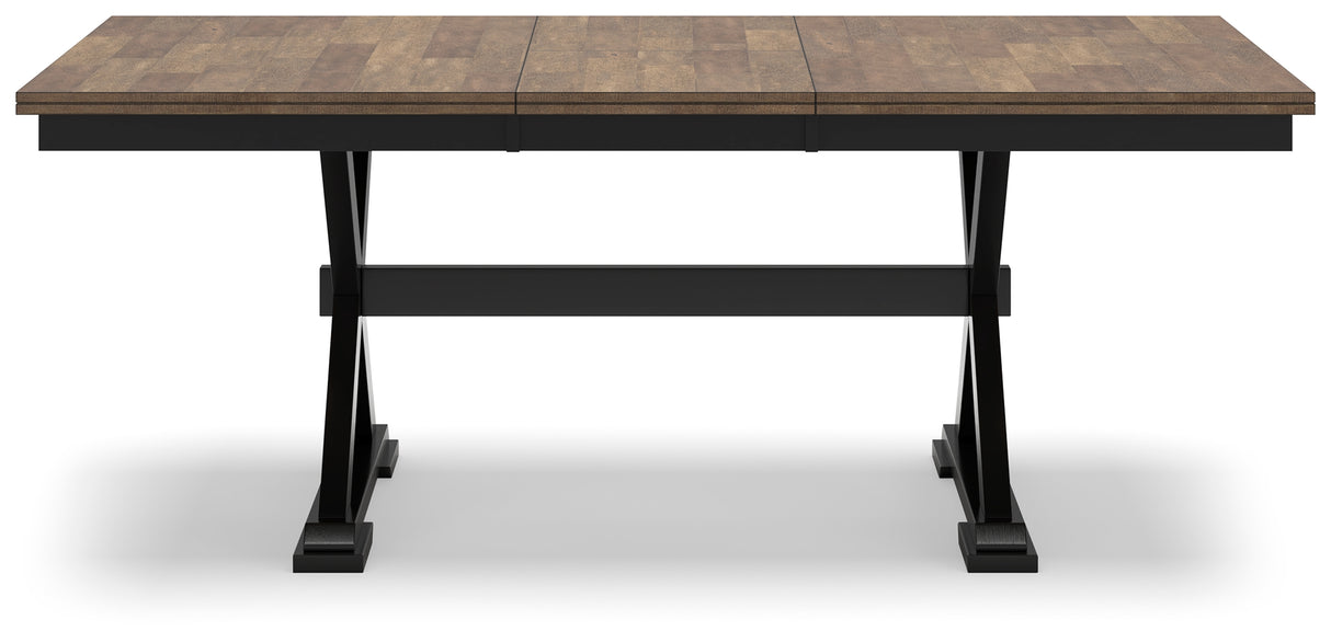 Wildenauer Brown/Black Dining Extension Table - D634-35 - Luna Furniture