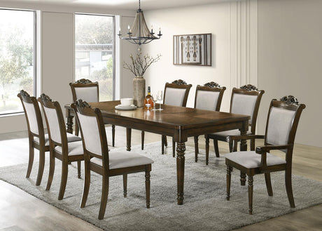 Willowbrook 7-piece Rectangular Dining Table Set Walnut - 108111-S7 - Luna Furniture