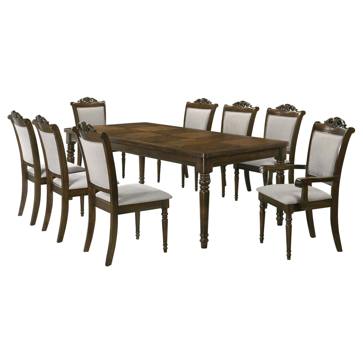 Willowbrook 9-piece Rectangular Dining Table Set Walnut - 108111-S9 - Luna Furniture