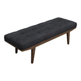 Wilson Taupe/Natural Upholstered Tufted Bench from Coaster - Luna Furniture