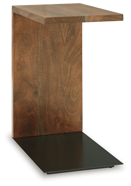 Wimshaw Brown/Black Accent Table from Ashley - Luna Furniture