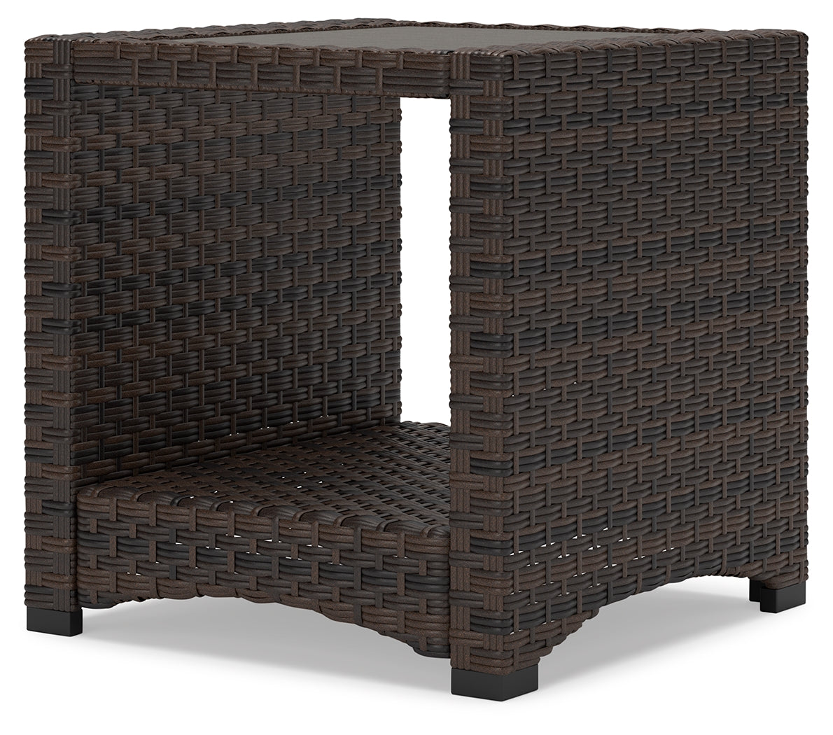 Windglow Brown Outdoor End Table from Ashley - Luna Furniture