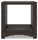 Windglow Brown Outdoor End Table from Ashley - Luna Furniture