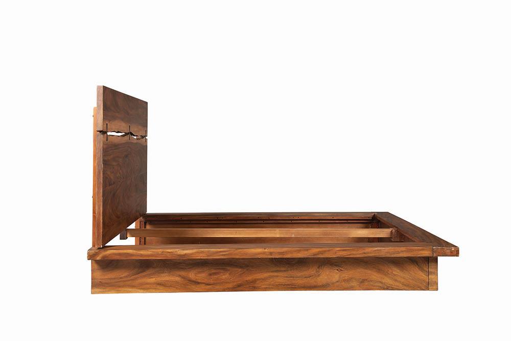 Winslow Eastern King Bed Smokey Walnut and Coffee Bean - 223250KE - Luna Furniture