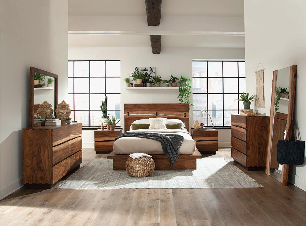 Winslow Storage Queen Bed Smokey Walnut/Coffee Bean from Coaster - Luna Furniture