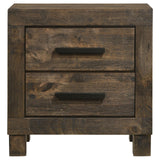 Woodmont 2-Drawer Nightstand Rustic Golden Brown from Coaster - Luna Furniture