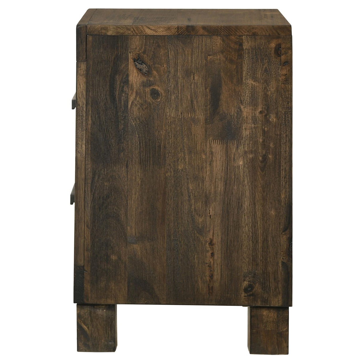 Woodmont 2-Drawer Nightstand Rustic Golden Brown from Coaster - Luna Furniture