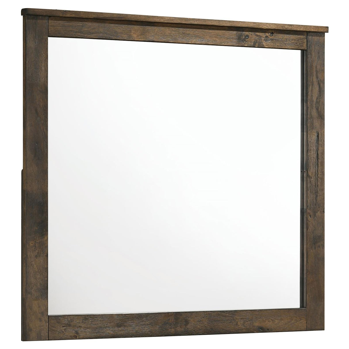 Woodmont Rustic Golden Brown Rectangle Mirror from Coaster - Luna Furniture