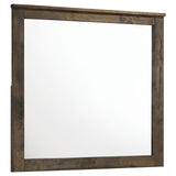 Woodmont Rustic Golden Brown Rectangle Mirror from Coaster - Luna Furniture