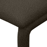 Xena Boucle Fabric Accent Chair / Dining Chair Brown from Meridian - Luna Furniture