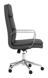 Ximena Gray High Back Upholstered Office Chair from Coaster - Luna Furniture