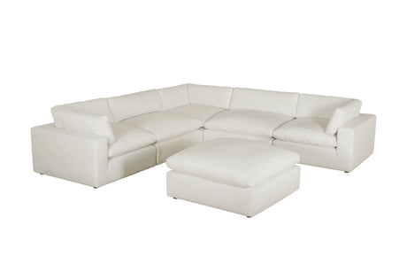 XL CLOUD SAND Sectional + Ottoman Set - XL CLOUD SAND - Luna Furniture