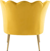 Jester Yellow Velvet Accent Chair from Meridian - Luna Furniture