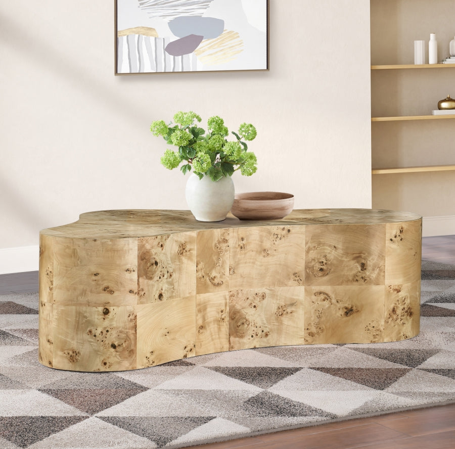 Zaire Coffee Table Beige from Meridian - Luna Furniture