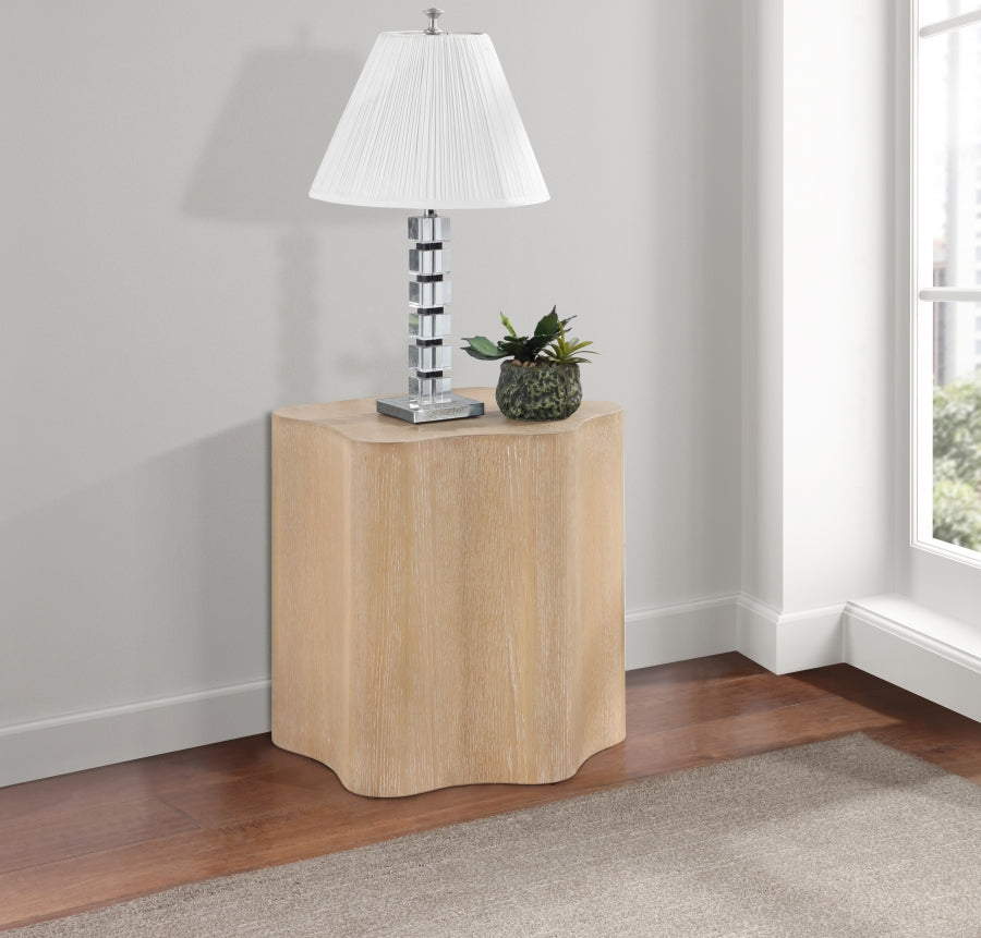 Zaire End Table Natural from Meridian - Luna Furniture