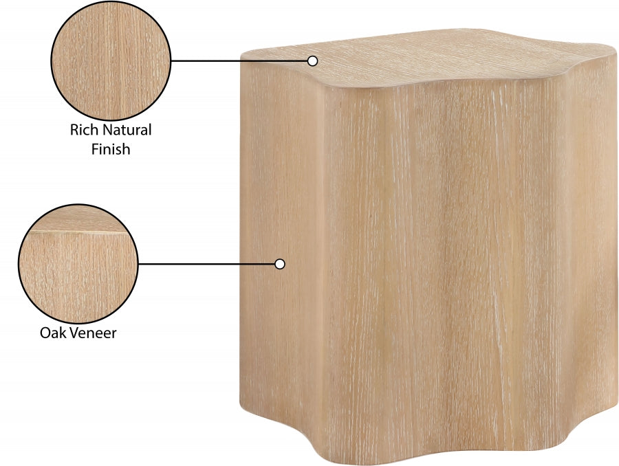 Zaire End Table Natural from Meridian - Luna Furniture