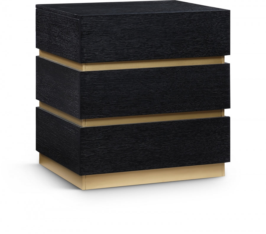 Zaylan Black Nightstand from Meridian - Luna Furniture