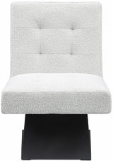 Zeal Boucle Fabric Accent Chair Cream from Meridian - Luna Furniture