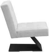 Zeal Boucle Fabric Accent Chair Cream from Meridian - Luna Furniture